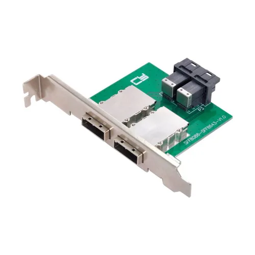 Miniatura 14 de Chenyang Mini SAS 2 SFF-8088 a 2 SFF-8087 HD adaptador convertidor de servidor de datos con soporte