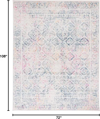 Miniatura 292 de Safavieh - Alfombra decorativa de la colección Tulum, modelo TUL264F, estilo marroquí, bohemio y desgastado, no suelta pelusa, para sala, vestíbulo