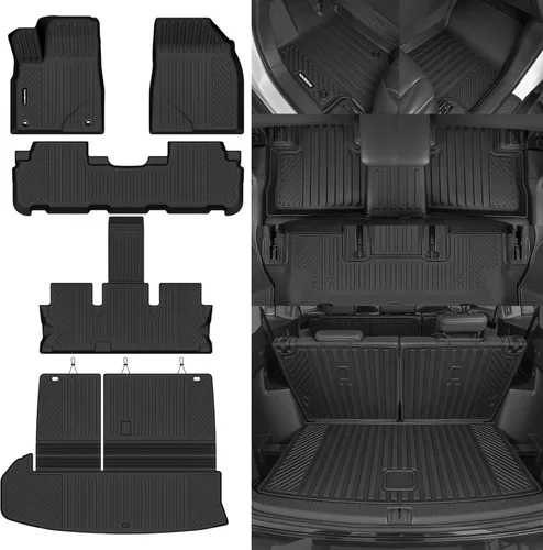 Miniatura 78 de Alfombrillas de piso Naibeve para Ford Edge 2015 2016 2017 2018 2019 2020 2021 2022 2023 2024 2025 - Ajuste personalizado para todo clima