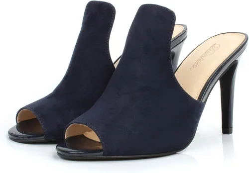 Miniatura 6 de DUNION Women's Brody Comfortable Peep Toe Stiletto High Heel Dress Slip on Mules