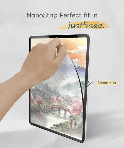 Miniatura 3 de EIP Protector de pantalla desmontable Paperfeel para Lenovo Chromebook Duet Gen 9 2025 (10.95 pulgadas), Nano Tech reutilizable, fácil de instalar