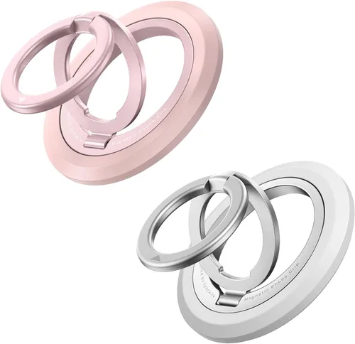 Miniatura 26 de SYNCWIRE Soporte de Anillo Magnético para Teléfono para MagSafe, Soporte de Agarre para Teléfono Celular con Rotación de 360°, Anillo para Dedo