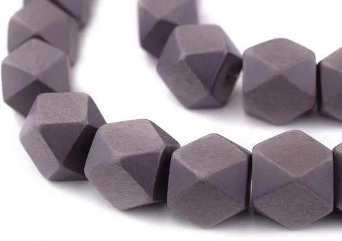 Miniatura 11 de TheBeadChest - Cuentas de madera de cubo sin esquinas azul azul: cuentas orgánicas naturales de corte de diamante de 0.787 in para la fabricación