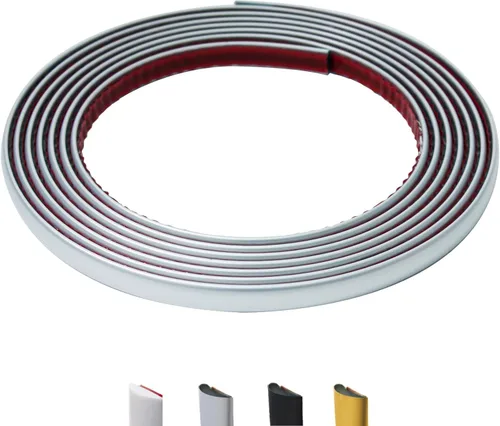 Miniatura 15 de Moldura de pared para despegar y pegar de 26.2 pies, moldura flexible en forma de D, color dorado mate para salpicaduras, espejos, paredes, ventanas