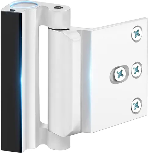 Miniatura 13 de Cerrojo de puerta de seguridad para el hogar - Cerraduras de alta seguridad a prueba de niños con tope de 3 pulgadas, soportan 800 libras para Negro