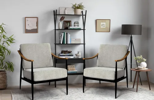 Miniatura 9 de RNKSFX Silla decorativa moderna para sala de estar, dormitorio, sillón de mediados de siglo, silla tapizada para oficina, cómoda silla de espera