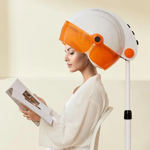 Miniatura 8 de VEVOR Secador de capó con capucha de 1875 W con velocidad variable, temperatura, temporizador y ruedas para salón de belleza y spa en casa Blanco