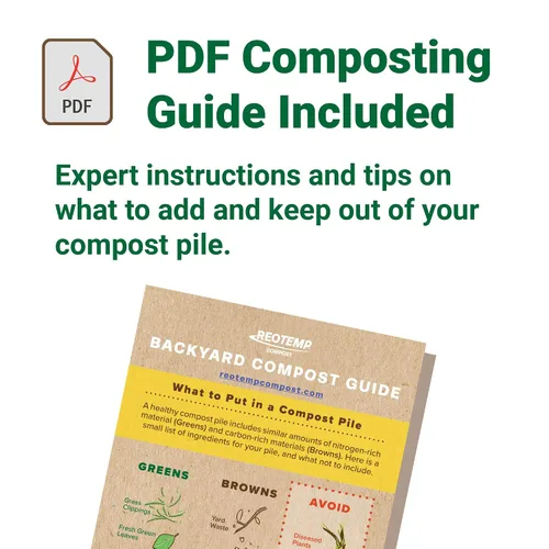 Miniatura 3 de Termómetro REOTEMP, 20" de tallo, para compost de jardín, con instrucciones de compostaje