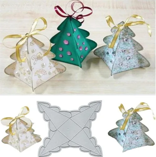 Troqueles para álbum de recortes, troqueles de metal de Navidad para hacer tarjetas, plantilla de perforación para manualidades de papel, plantillas