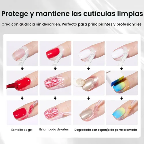 Miniatura 2 de Beetles - Látex líquido sin olor para uñas, 0.5 onzas líquidas, barrera de esmalte de uñas de látex blanco, protector de cutículas para gel