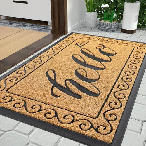 Miniatura 54 de Yimobra Tapete de Bienvenida, Tapetes de Puerta Resistentes y Duraderos para Entrada del Hogar Exterior Interior, Tapete Delantero para Patio