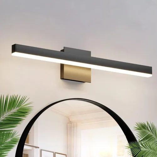 Miniatura 14 de Aipsun - Lámpara LED para baño moderna, color negro