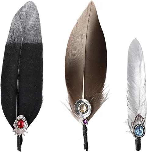 Miniatura 9 de Plumas de sombrero 10 estilos naturales surtidos de plumas para sombreros Fedora, accesorios para manualidades, sombreros de vaquero occidental