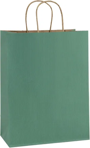 Miniatura 11 de BagDream 25 bolsas de regalo de 10 x 5 x 13 pulgadas, papel kraft marrón con asas, compras a granel, venta al por menor de mercancías, sacos