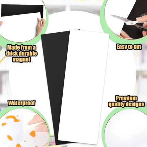 Miniatura 3 de Haull 2 piezas de casillero escolar magnético papel tapiz accesorios para niñas y niños 12 x 36 pulgadas, decoración de casillero extraíble