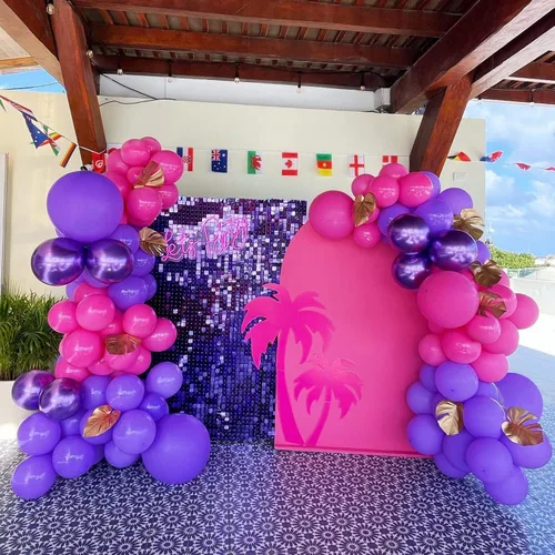Miniatura 9 de COKAOBE Fondo de pared con brillo morado, 24 paneles cuadrados de lentejuelas brillantes, fondos de fotos para cumpleaños, aniversario, boda, Púrpura