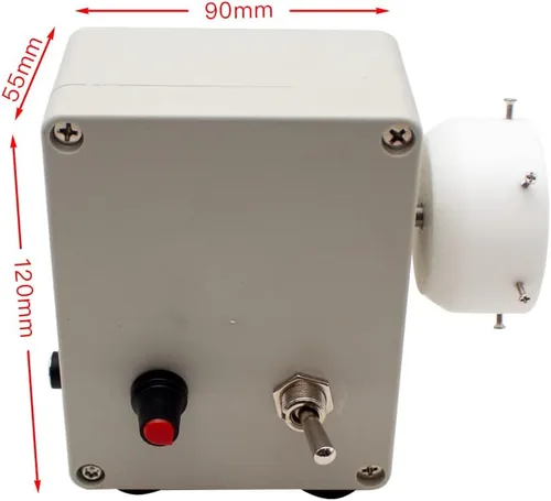 Miniatura 3 de Máquina de bobinado de construcción de caña de pescar eléctrica profesional, herramienta de caña de pescar DIY, interruptor de avance y retroceso