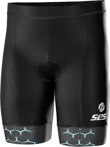 Pantalones cortos de triatlón para hombre Pantalones cortos de triatleta 4 bolsillos FRT 8 pulgadas Swim Bike Tri Shorts para hombre