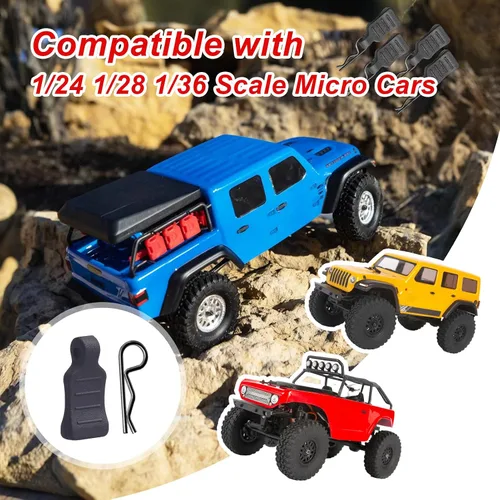 Miniatura 4 de Clips de cuerpo RC con lengüetas de tracción 1/24 1/28 RC Clips para RC Truck Crawler Drift Buggy Compatible con Axial SCX24 WLtoys K969 K989 P929