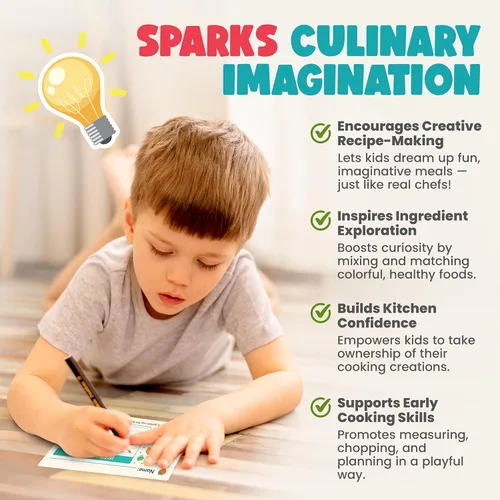Miniatura 5 de TruChef Juego de cuchillos para niños para cocina real, juego de chef seguro para la piel para mayores de 3 años con cuchillas de arcoíris, tabla