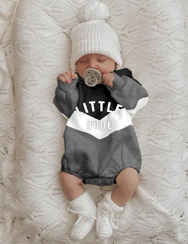 Miniatura 4 de Ropa para bebé niño, bloque de color, sudadera con capucha de gran tamaño, mameluco, pantalones largos, conjunto de trajes de otoño e invierno