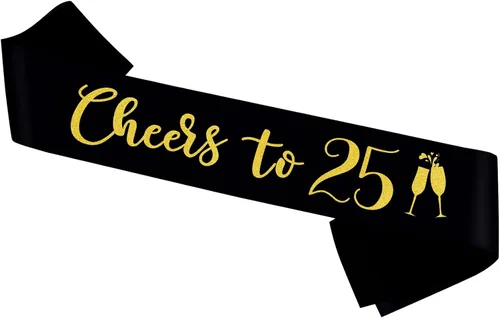 Miniatura 6 de Banda con texto en inglés "Cheers to 20", banda de oro negro con texto en inglés "It's My 20th Birthday" para mujeres y hombres, regalos de feliz 20