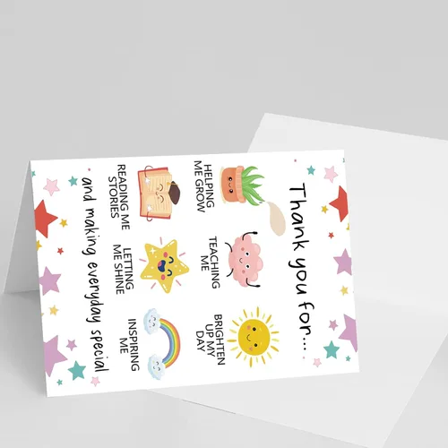 Miniatura 5 de YiKaLus Linda Tarjeta de Agradecimiento para Maestros, Excelentes Regalos de Agradecimiento para Maestros para Hombres y Mujeres, Tarjeta