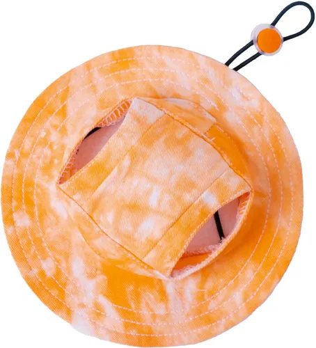 Miniatura 11 de Sombrero para mascotas con agujeros para las orejas, protector solar, gorra de béisbol adecuada para perros pequeños y medianos, sombrero de Rosa