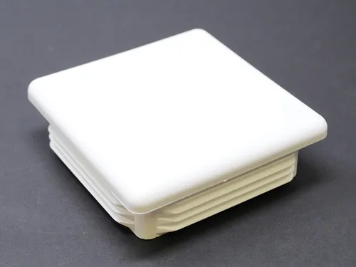 Miniatura 3 de Tapa de tubo cuadrada blanca de plástico de 4 x 4 pulgadas, tapón de acabado, tapa de extremo de tubo de tubo, universal duradera para silla (4)