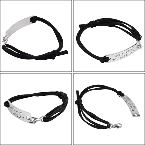 Miniatura 4 de AleapDoll Paquete de 15 pulseras inspiradoras para mujeres, regalos únicos personalizados de cumpleaños, amistad, citas motivacionales, joyería
