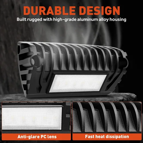 Miniatura 3 de SnowyFox Luz LED para Porche de RV - Luz Utilitaria Exterior de Aluminio Luces LED para Remolque Exterior Accesorio de Iluminación de 12V 750