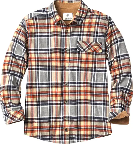 Miniatura 25 de Legendary Whitetails Camisa de franela de manga larga con botones para hombre, 100% algodón