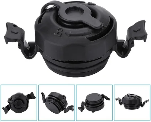 Miniatura 3 de Tapón de válvula de colchón de aire 3 en 1, tapa de sellado seguro de 1.772 in, identificación de orificio para colchón inflable Intex, color negro