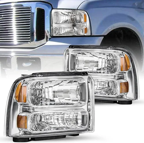 Miniatura 7 de SOCKIR - Juego de faros compatibles con Ford F250 F350 F450 F550 Super Duty 2005-2007 / 2005 Ford Excursion lado del conductor y del pasajero