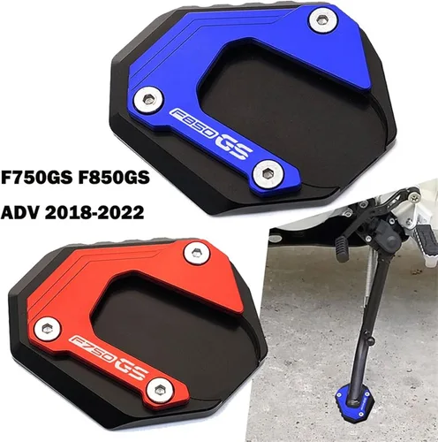 Miniatura 2 de Soporte de extensión lateral de motocicleta para BMW F850GS F750GS F850 GS F 750 850 GSA 2018 2020 2021 2022 (color : A negro F750GS)