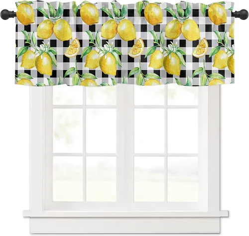 Miniatura 12 de Cortinas de cenefa costera para dormitorio, sala de estar, estrellas de mar náuticas, algas azules, persianas romanas para ventanas, cortinas