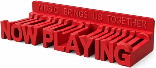 Miniatura 10 de WPESI Now Playing Soporte de pared para discos de vinilo (negro)