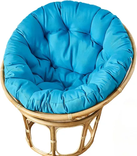 Miniatura 10 de HUHJYUGE Cojín colgante para silla de hamaca de solo 16 x 16 pulgadas, cojín de repuesto impermeable para silla colgante, cesta colgante, cojín