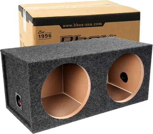 Bbox - Caja de subwoofer doble sellada de 12 pulgadas, cajas y carcasas de subwoofer para automóvil con doble sellado sintonizado para audio