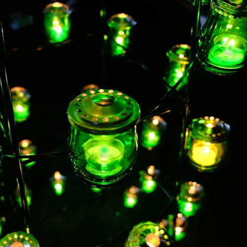 Miniatura 6 de Neo LOONS® 100 unids/lote 100 x verde redondo llevó bola lámpara globo luz largo tiempo de espera para linterna de papel globo luz fiesta boda