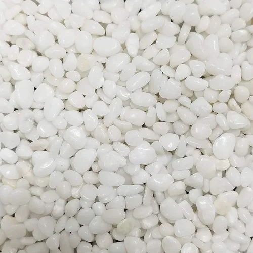 Miniatura 7 de Guijarros blancos decorativos pulidos naturales de 10 libras, piedras pequeñas de 3/8 pulgadas, piedras de río para plantas, decoración del hogar