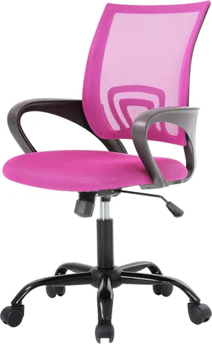 Miniatura 15 de PayLessHere Silla de Oficina para Computadora Ergonómica Económica Silla de Escritorio Ajustable Cómoda de Respaldo Medio para Tareas con Ruedas