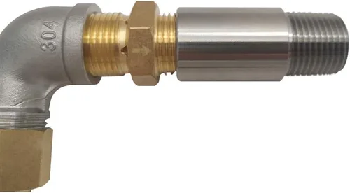 Miniatura 4 de MENSI Válvula pulverizadora de boquilla mezcladora de aire de 1/2 pulgada para fogata de gas propano en acero inoxidable, latón