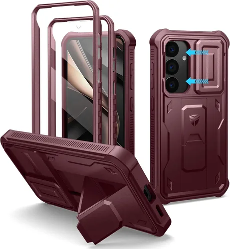 Miniatura 33 de Dexnor Funda para Samsung Galaxy S24 con Cubierta Deslizante Integrada para Cámara y Protector de Pantalla y Soporte, Funda Resistente a los Golpes