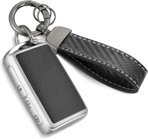 Miniatura 52 de para Cadillac - Funda para llavero con cuerda trenzada metálica, funda suave mejorada para 2020 en adelante CT4 CT5 CT6 XTS XT4 XT5 ATS, etc.