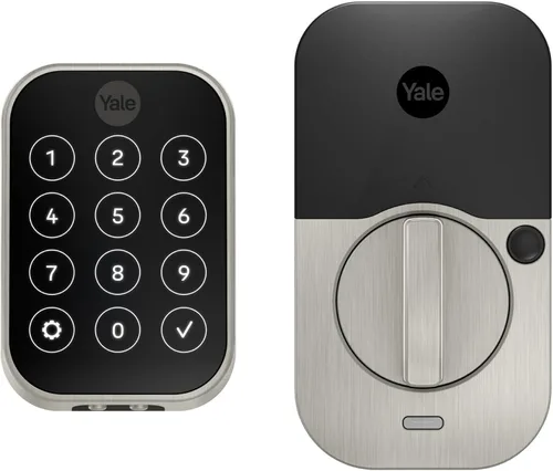 Miniatura 32 de Yale Assure Lock 2 con Wi-Fi – Cerradura inteligente de níquel satinado para puerta delantera con teclado, control de aplicaciones, llave