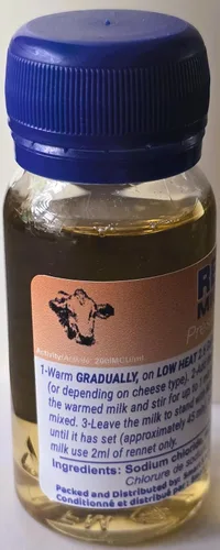 Miniatura 9 de Cuajo líquido - cuajo vegetariano para hacer queso 1.7 fl oz coagulante microbiano