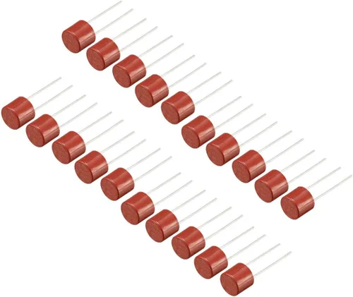uxcell 20pcs DIP montado en miniatura cilindro lento golpe micro fusible T3.15A 3.15A 250V rojo