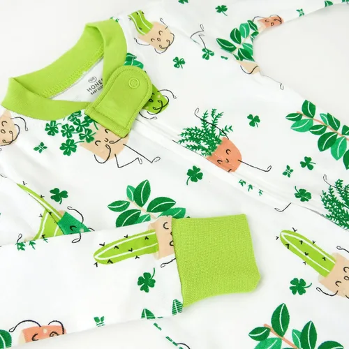 Miniatura 2 de HonestBaby Boys' Organic Cotton Snug-fit Footed Pajamas