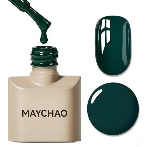 Miniatura 22 de MAYCHAO Esmalte de uñas de gel rosa intenso de 0.5 onzas líquidas, 1 unidad de esmalte de gel rosa brillante, esmalte de uñas que se absorbe con luz